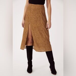 maeve side slit midi skirt